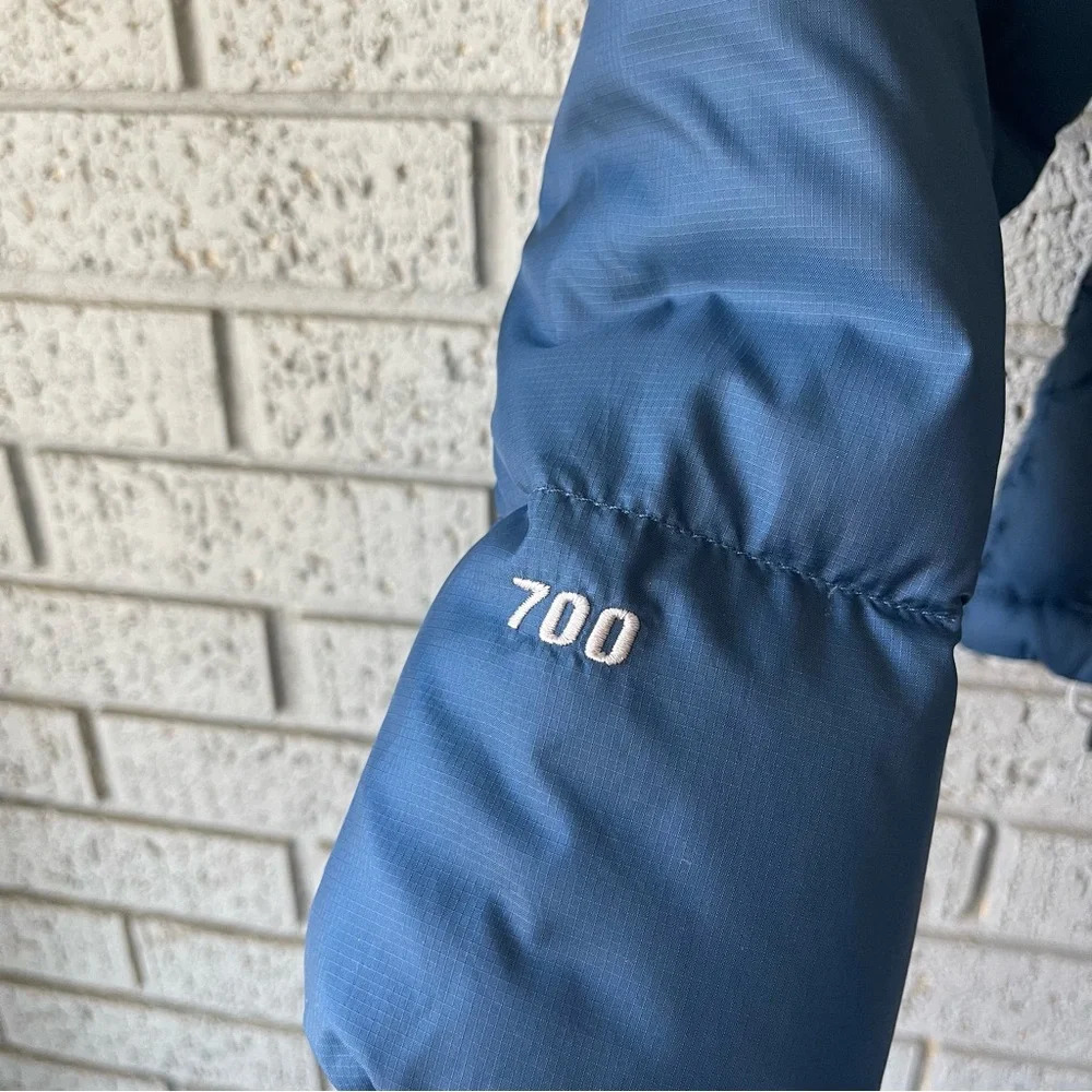 North Face Womens 96 Retro Vintage Nuptse Jacket 700 Goose Down Blue XSmall XS - Picture 4 of 7